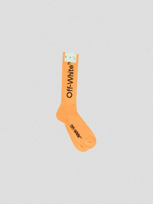 CALCETINES OFF-WHITE WHITE ORANGE LOGO