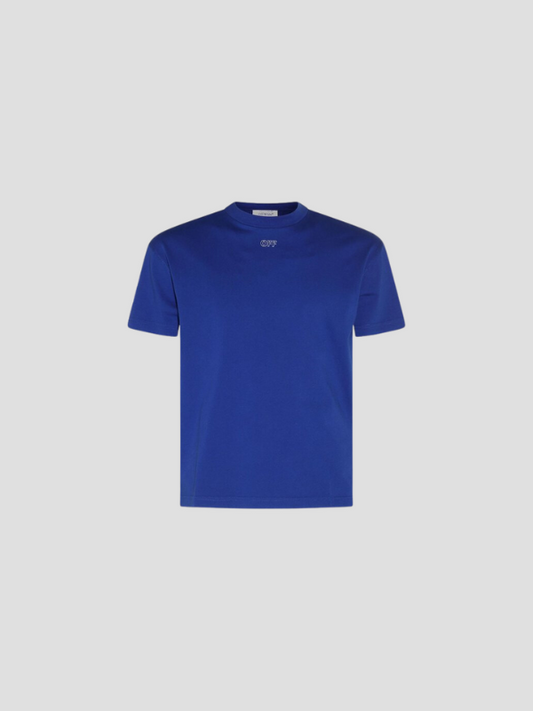 CAMISETA OFF-WHITE ARROWS MOTIF EMBROIDERY COBALT BLUE