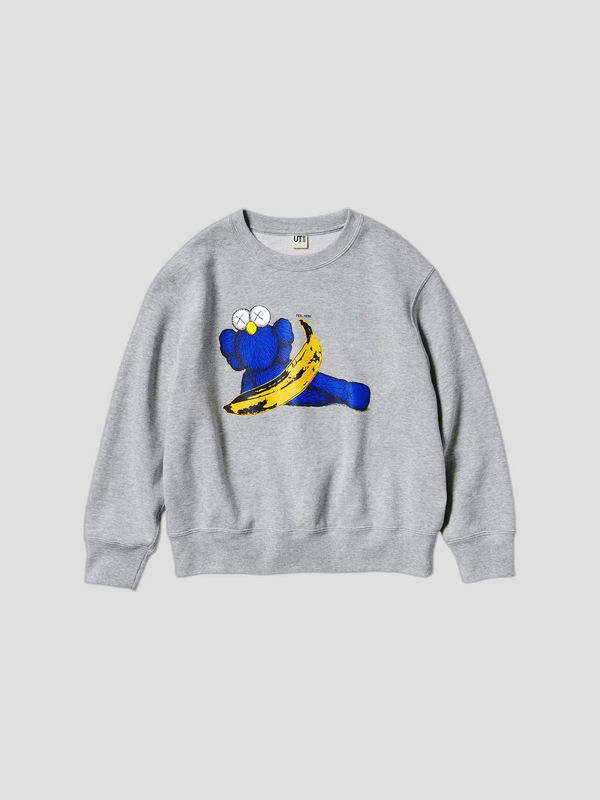 Sudadera KAWS x Uniqlo Warhol Graphic 472951 Gris