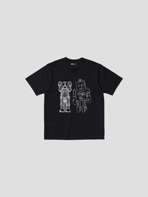 Camiseta Kaws Warhol White Graphic Black Robot - Camiseta - View 3