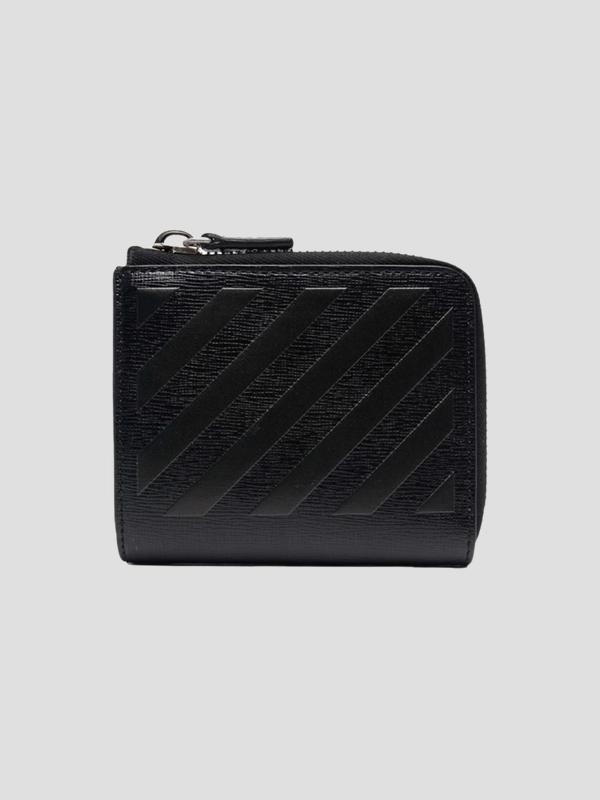 Monedero Off-white Leather Saffiano Zip Closure - Accesorios - View 3