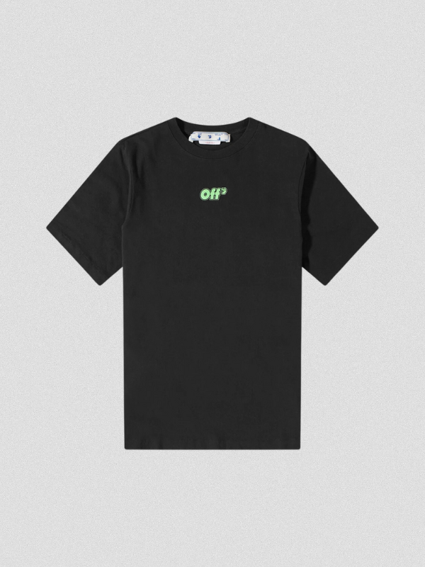 Off-White Rave Flyer Skate T-Shirt Black Green