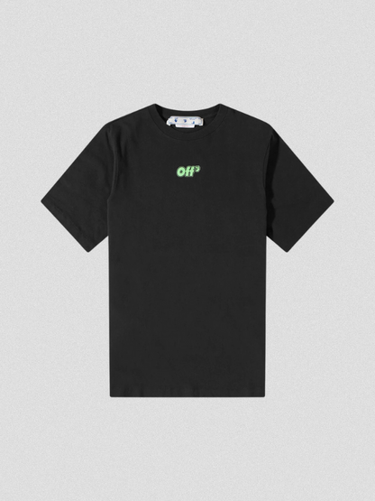 Off-White Rave Flyer Skate T-Shirt Black Green