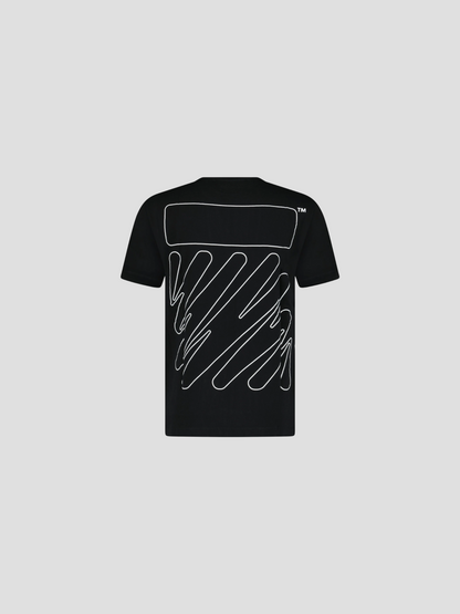 Camiseta Off-white Wave Outline Black