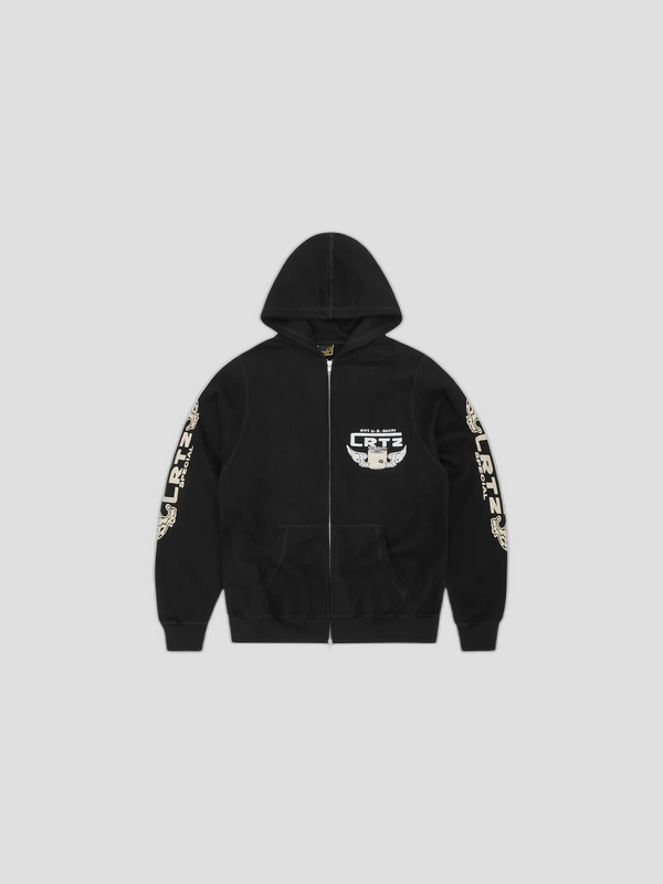SUDADERA ZIPPED CORTEIZ SUPERIOR ROYAL BLACK YELLOW