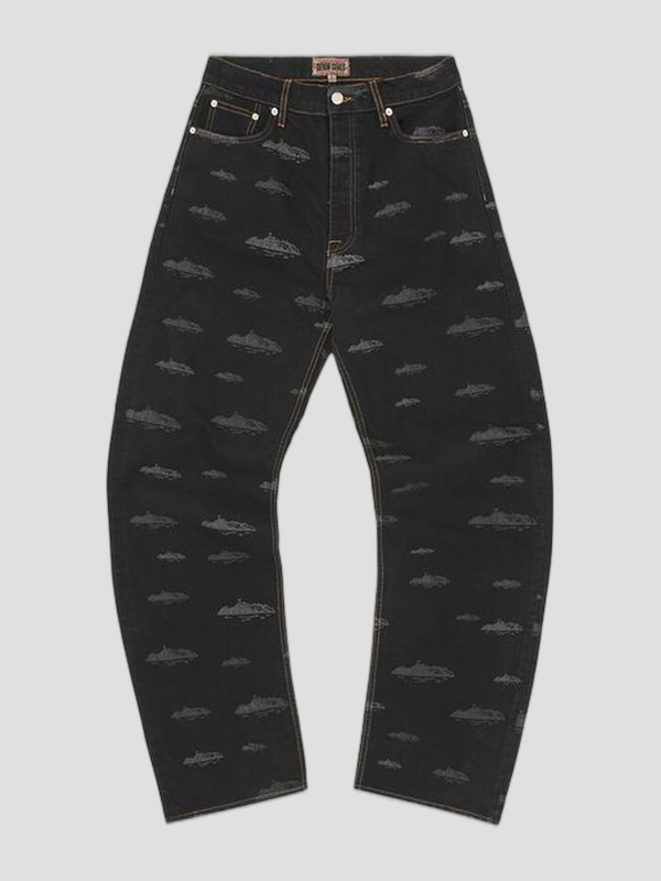 PANTALON CORTEIZ ALCATRAZ PATTERN BLACK