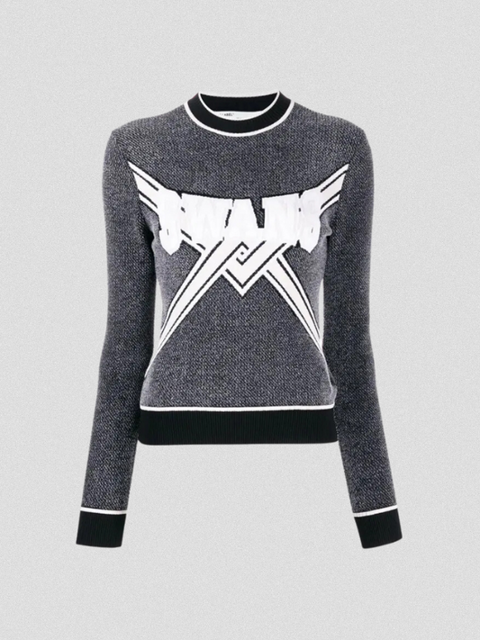OFF-WHITE KNIT SWANS