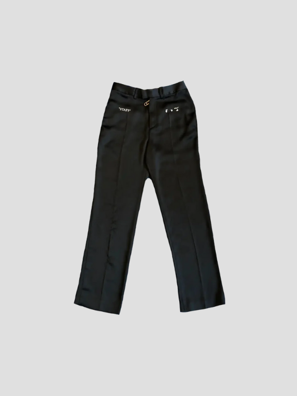 PANTALON OFF-WHITE STAFF BLACK PANTS TALLA 40