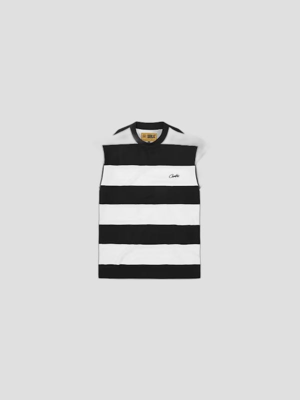 CAMISETA CORTEIZ STRIPED TEE BLACK
