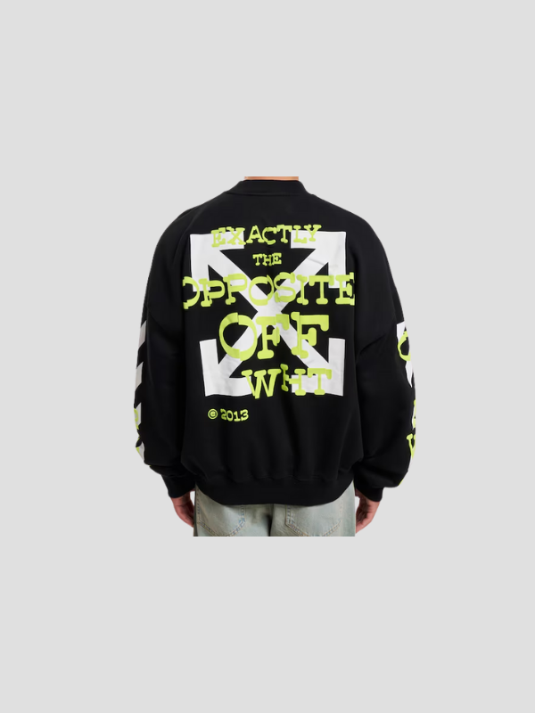 SUDADERA CREWNECK OFF-WHITE BLACK OPPOSITE ARROW