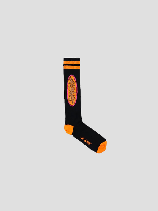 Calcetines Off-white Black Orange Logo